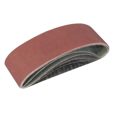 Image of Silverline Sanding Belts 75 x 533mm 5pce 40, 60, 2 80, 120G