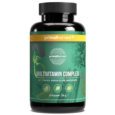 Image of Primal Harvest® multivitamin Tablets (30 Servings) high dose Capsules with Essential Vitamins Vitamin A, C, D, K and Minerals Such as biotin, zinc, folic Acid