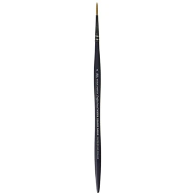 Image of Winsor &amp; Newton Artists Kolinsky Sable Artist Water Colour Brush Round, Birch Wood, transparent, Spitz Rundpinsel Nr. 3 2,1 mm kurzer Stiel
