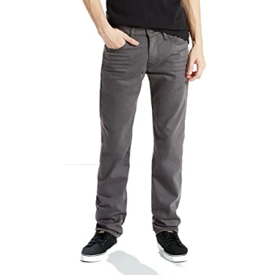 Image of Levi&#039;s Men&#039;s 511 Slim Fit Jeans, Grey Black 3D Stretch, 36W / 30L