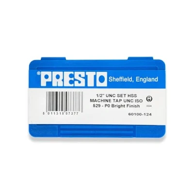 Image of Presto 60100 124 1/2x13 UNC Hand Tap Set (Pack of 3)