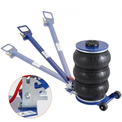 Image of VEVOR Air Jack, 5 Ton/11000 lbs Triple Bag Airbag Jack with Six Steel Pipes, Lift up to 18.5 inch/470 mm, 3 s Fast Lifting Pneumatic Adjustable Handle for Car, Garage, Repair