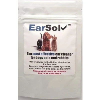 Image of EarSolv™ 20g Cleans Out Ear Wax, Yeast And Mites In Dogs, Cats Rabbits. ** 100% GUARANTEED