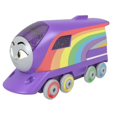 Image of Fisher Price Thomas and Friends Rainbow Kana Push Along Toy Train for Kids Ages 3 Up