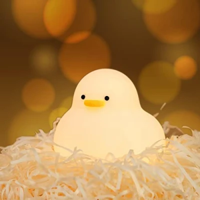Image of Disdarkday Children&#039;s Night Light, LED Baby Light without Small Parts, Nursing Dimmable, Touch Charging, Lamp for Room, Duckling