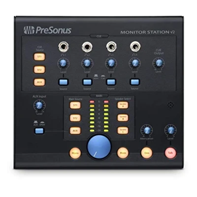 Image of PreSonus Monitor Station V2, Desktop Studio Control Center with Volume Controller and Headphone Amplifier