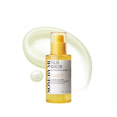 Image of SOME BY MI Yuja Niacin Anti Blemish Serum 1.69Oz, 50ml Made from 10% Niacinamide and 83% Essence Advanced Skin Brightening Care for Dull Looking Korean