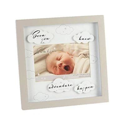 Image of Bambino MDF Frame with Clouds 6&quot; x 4&quot; Adventure