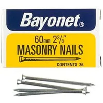 Image of Bayonet Zinc Plated Masonry Nails (36) 60mm 36 12212
