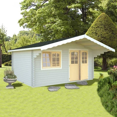 Image of Palmako Sally 4.8m x 3.9m Log Cabin Summerhouse (44mm)