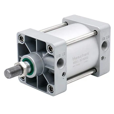 Image of Heschen Pneumatic Standard Cylinder SC 100 50 PT1/2‘’ Port 100mm Bore 50mm Stroke Double Acting