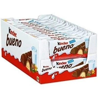 Image of KINDER BUENO 2 BAR x 43g CHOCOLATE (24)