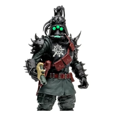 Image of McFarlane Toys, 7 Inch Warhammer 4000 Darktide Traitor Guard Exclusive Action Figure With 22 Moving Parts, Multicolour Collectible Collectors Stand Base â“ Ages 12+