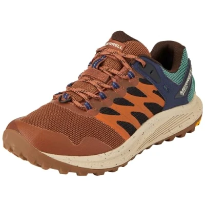 Image of Merrell Men&#039;s NOVA 3 GTX Hiking Shoe, Nutshell/Papaya, 7 UK