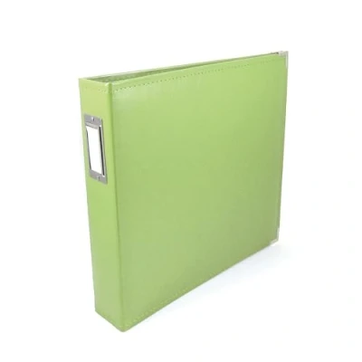 Image of We R Memory Keepers Classic Leather 3 Ring Album X 12 inch Kiwi, Acrylic, Multicolour, 34.79x39.11x6.85 cm
