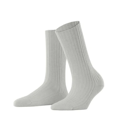 Image of FALKE Women&#039;s Cosy Wool Boot W SO Viscose Cashmere Plain 1 Pair Socks, Grey (Arctic 3173) new eco friendly, 2.5 5