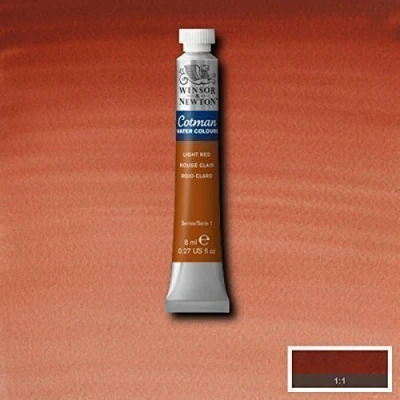 Image of Winsor &amp; Newton Cotman Watercolour Paint 8ml Tubes Light Red
