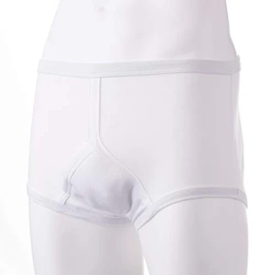 Image of P&amp;S Healthcare 2X Large White Mens Traditional Y Front Incontinence Brief