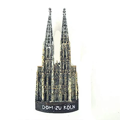 Image of Cologne Cathedral Germany 3D Fridge Magnet Tourist Souvenir Gift Collection Home &amp; kitchen Decoration Magnetic Sticker Refrigerator