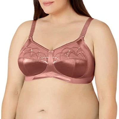 Image of Elomi Womens Cate Non Wired Bra Pink Polyamide Size 48G