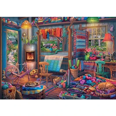 Image of Ravensburger The Weaver&#039;s Workshop 1000 Piece Jigsaw Puzzles for Adults and Kids Age 12 Years Up