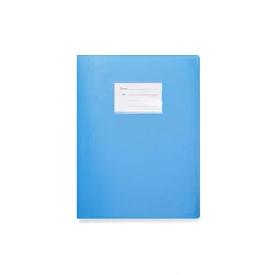 Image of Arpan A4 Display Book Folder Flexible Cover Portfolio 104 Pockets 208/Sides Blue
