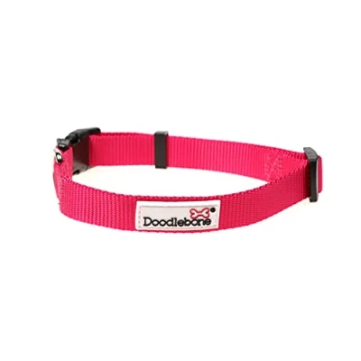 Image of Doodlebone Dog Collar, Fuchsia, 3 6