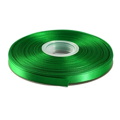 Image of ITIsparkle 9mm Width (3/8&quot;) Double Faced Satin Ribbon 45 Meters (full reel) Crafts Gift Wrap Floristry Emerald