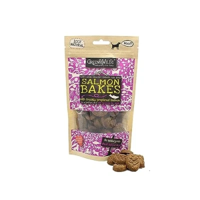 Image of Green &amp; Wilds Eco Friendly Natural Dog Treats/Biscuits Fish Salmon Bakes