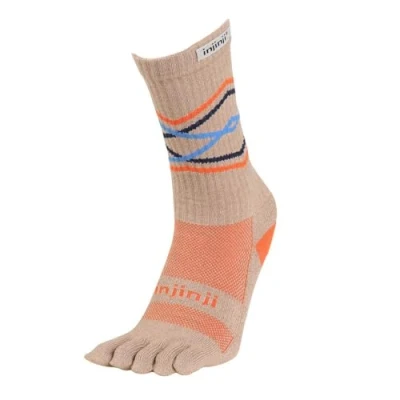 Image of Injinji Trail Midweight Crew Socks, Grain, S M