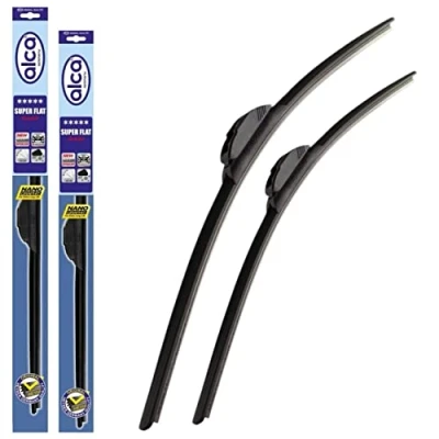 Image of alca Germany Super Flat Wiper Blades Front 24&quot;16&quot;H Fits: Toyota Yaris 2020 onwards ASF2416H
