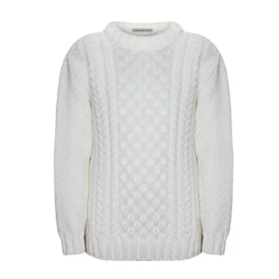 Image of Generation Fashion New Unsex Kids Girls Boys Knitted Long Sleeve Jumper Cable Knit Sweater Pullover Top Size 3 Years to 13 Years[Cream, 4YEAR]
