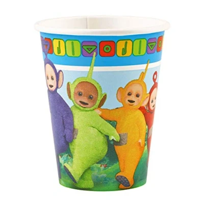 Image of Amscan 9901191 Teletubbies Birthday Party Paper Cups 8 Pack