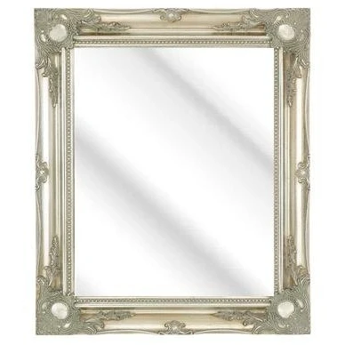 Image of Large Silver Antique Ornate Design Big Wall Mirror New 3Ft6 X 2Ft6 106cm 76cm