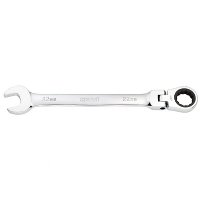 Image of Draper HI TORQ� Metric Flexible Head Ratchet Combination Spanner, 22mm