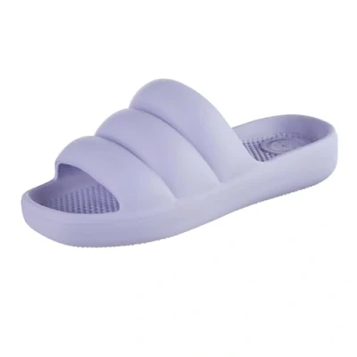 Image of totes Women&#039;s Wmn&#039;s Adjustable Buckle Slide with Everywear, Waterproof, Durable, Flexible All Day Comfort, Periwinkle, 6 UK