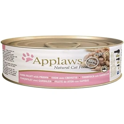 Image of Applaws Cat Food Pewter Tuna Fillet/Shrimp 70 g