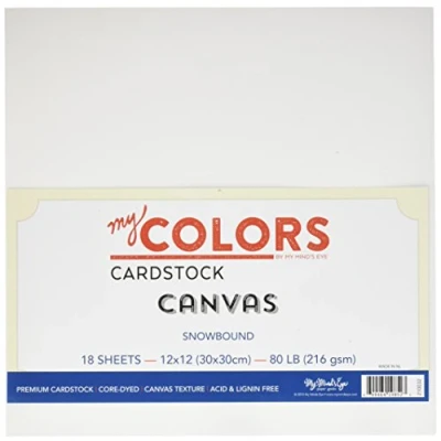 Image of My Colors Cardstock 12 x Inch Canvas Snowbound Bundle, White