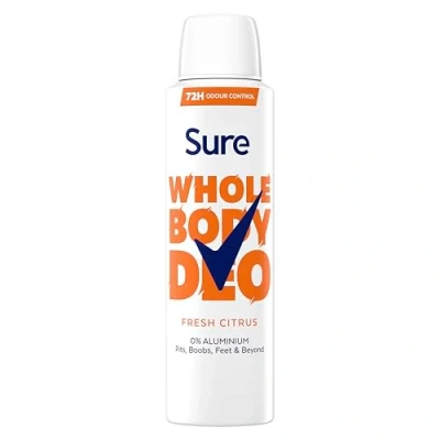 Image of Sure Women Fresh Citrus 72hr Whole Body Deodorant Spray 150ml