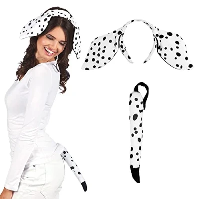 Image of Boland Dalmatian costume set, headband and tail 52304