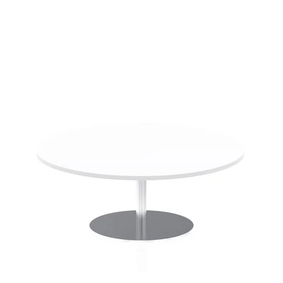 Image of Italia 1200mm Poseur Round Table White Top 475mm High Leg