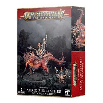 Image of Games Workshop Warhammer AoS Fyreslayers Runefather on Magmadroth