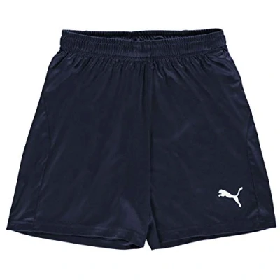 Image of puma Unisex Kids Liga Core Jr Training Shorts, Peacoat White, 140 UK