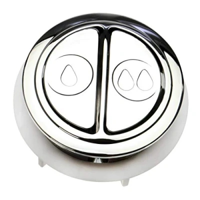 Image of Fluidmaster 800P 001 Valve Replacement Dual Flush Valev Buttons, Chrome