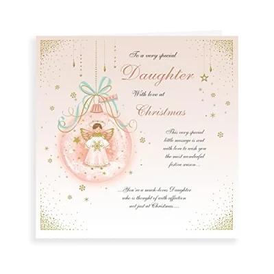 Image of Piccadilly Greetings Group Ltd Regal Publishing Classic Christmas Card Daughter 223 mm sq