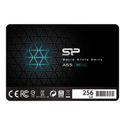 Image of Silicon Power 256GB SSD 3D NAND A55 SLC Cache Performance Boost SATA III 2.5&quot; 7mm (0.28&quot;) Internal Solid State Drive