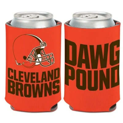 Image of WinCraft NFL Cleveland Browns Slogan Can Cooler DAWG Pound