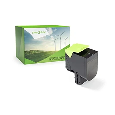 Image of Green2Print Toner black 1000 pages replaces Lexmark 80C20K0, 802K, 80C20KE, 802KE cartridge for CX310N, CX310DN, CX410DE, CX410DTE, CX410E, CX510DE, CX510DHE, CX510DTHE