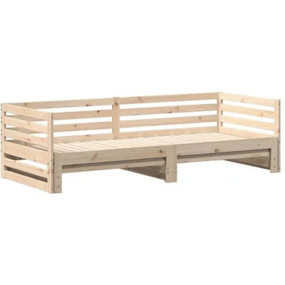 Image of vidaXL Day bed with Trundle without Mattress 80x200 cm