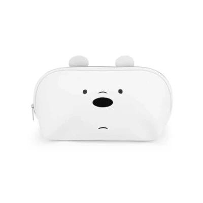 Image of We Bare Bears Ice Bear Jelly Toiletry Bag, White, 34 x 18 cm